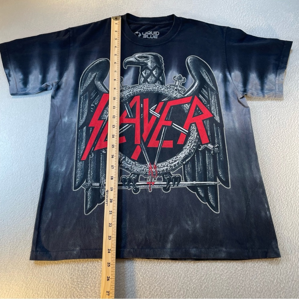 Liquid Blue 2010 Unisex Tie Dye Slayer T Shirt Size Small - Picture 8 of 8